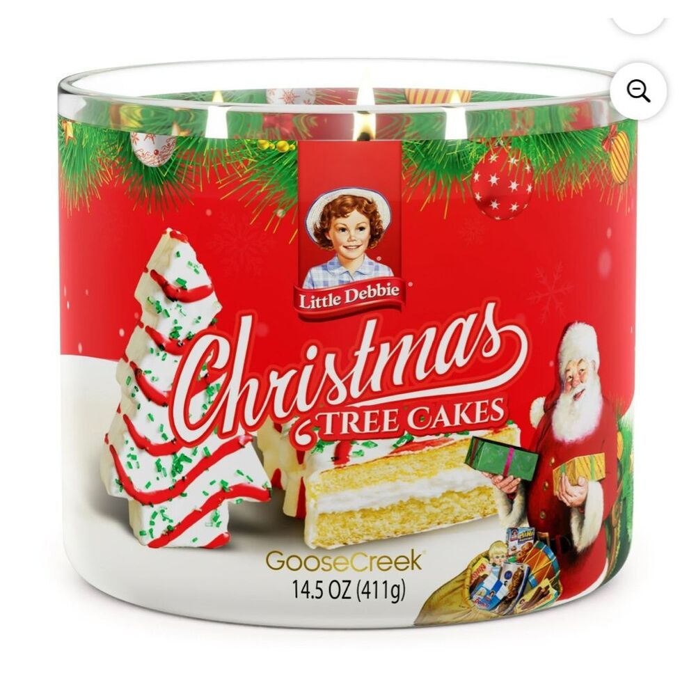 LITTLE DEBBIE Christmas Tree Cakes Scented Jar Candle Goose Creek 14.5 oz NWT